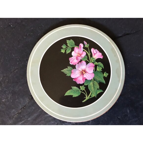 Vtg 1980's Pimpernel Set Of 6 Round Placemats & Coasters With One Trivet - Picture 7 of 10